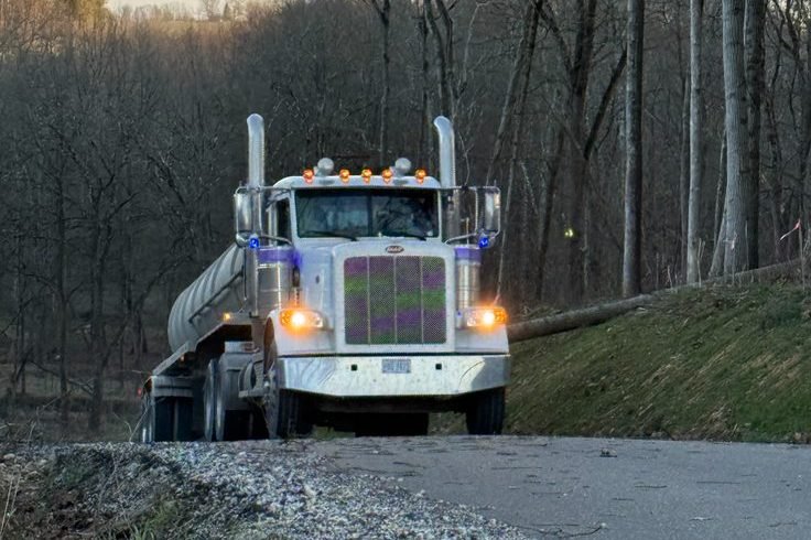 Galbraith tractor-trailer vacuum tanker